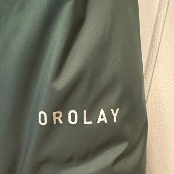 Orolay Green Down Puffer Jacket zippered pockets Size M - Picture 3 of 8